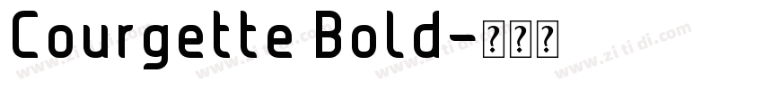 Courgette Bold字体转换